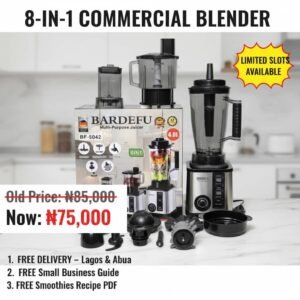 Badefu 8-in-1 Blender – Versatile Kitchen Helper