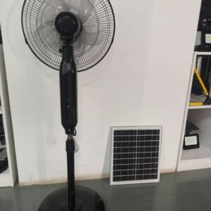 16-Inch Solar Rechargeable Standing Fan with LED Light & Remote Control (Model: T2C-198F) - Image 3